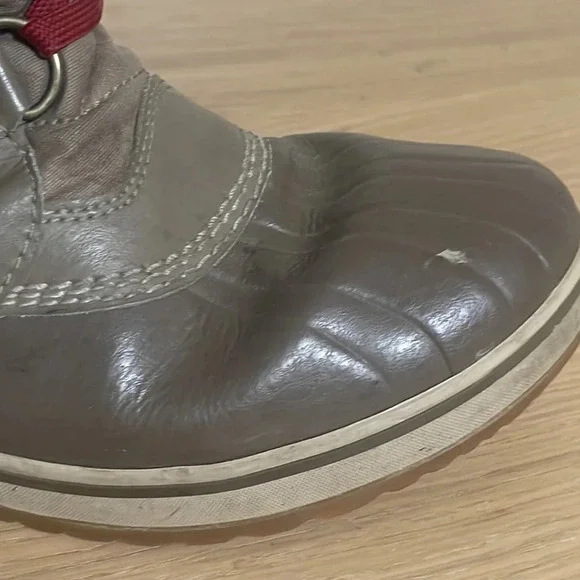 Sorel Tofino Size 7 Waterproof Winter snow rain Boots Tan Faux Fur - Picture 16 of 16